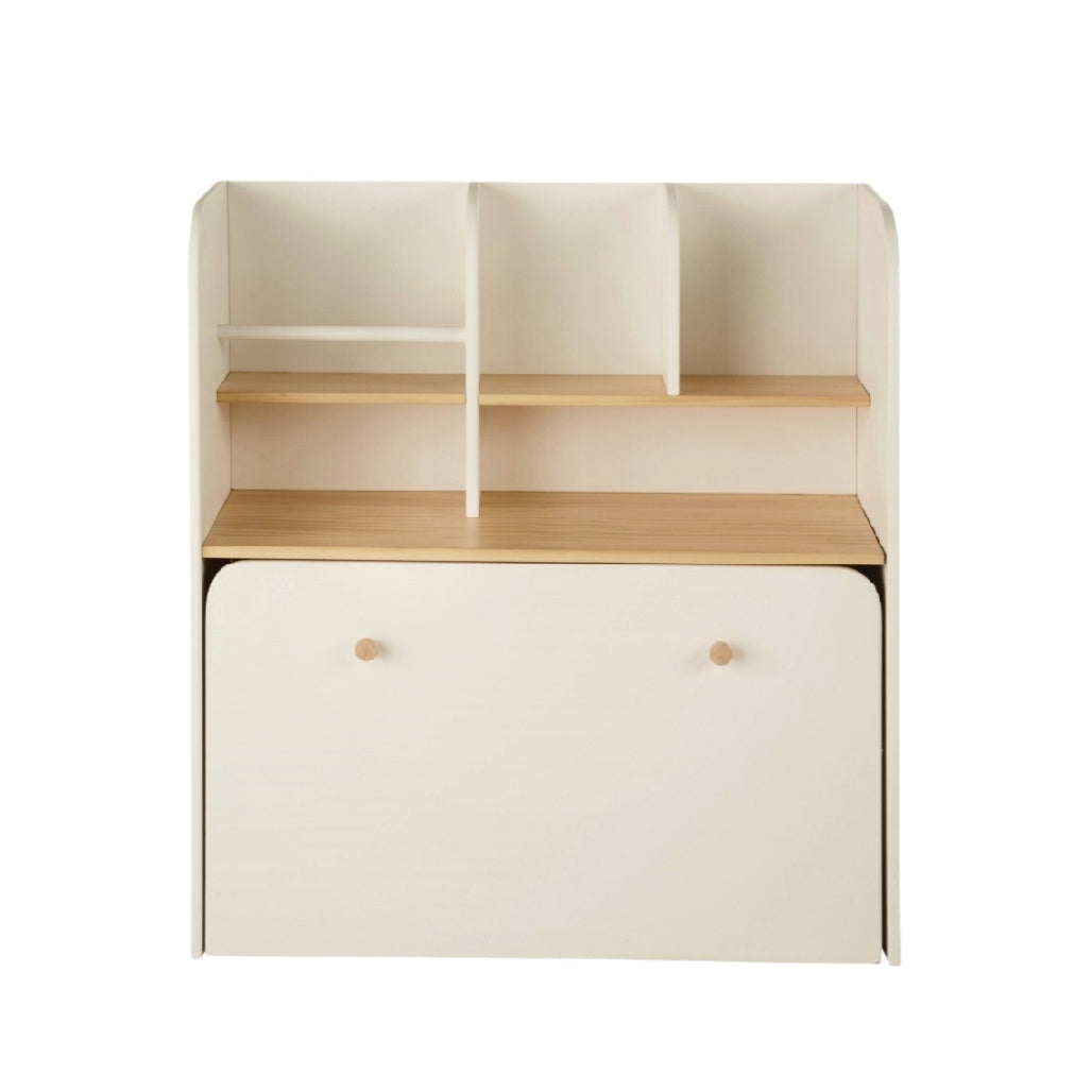 Meuble de rangement avec étagères en panneaux de bois - 80 x 40 x 100