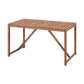 Table de jardin en bois - Utilisation extérieure pour repas - 150 x 75 x 74