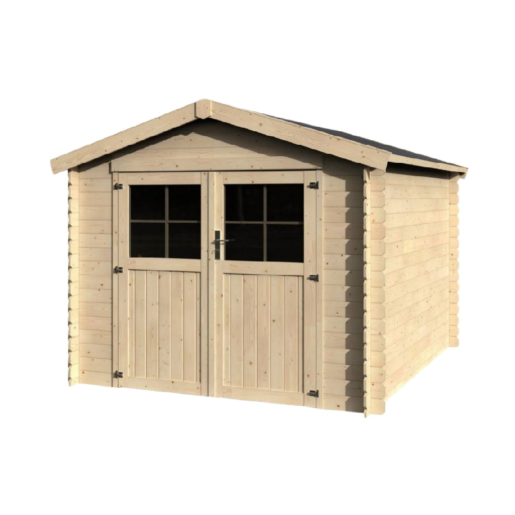 Abri de jardin en bois de pin - Stockage d'outils et équipements - 200 x 150 x 170