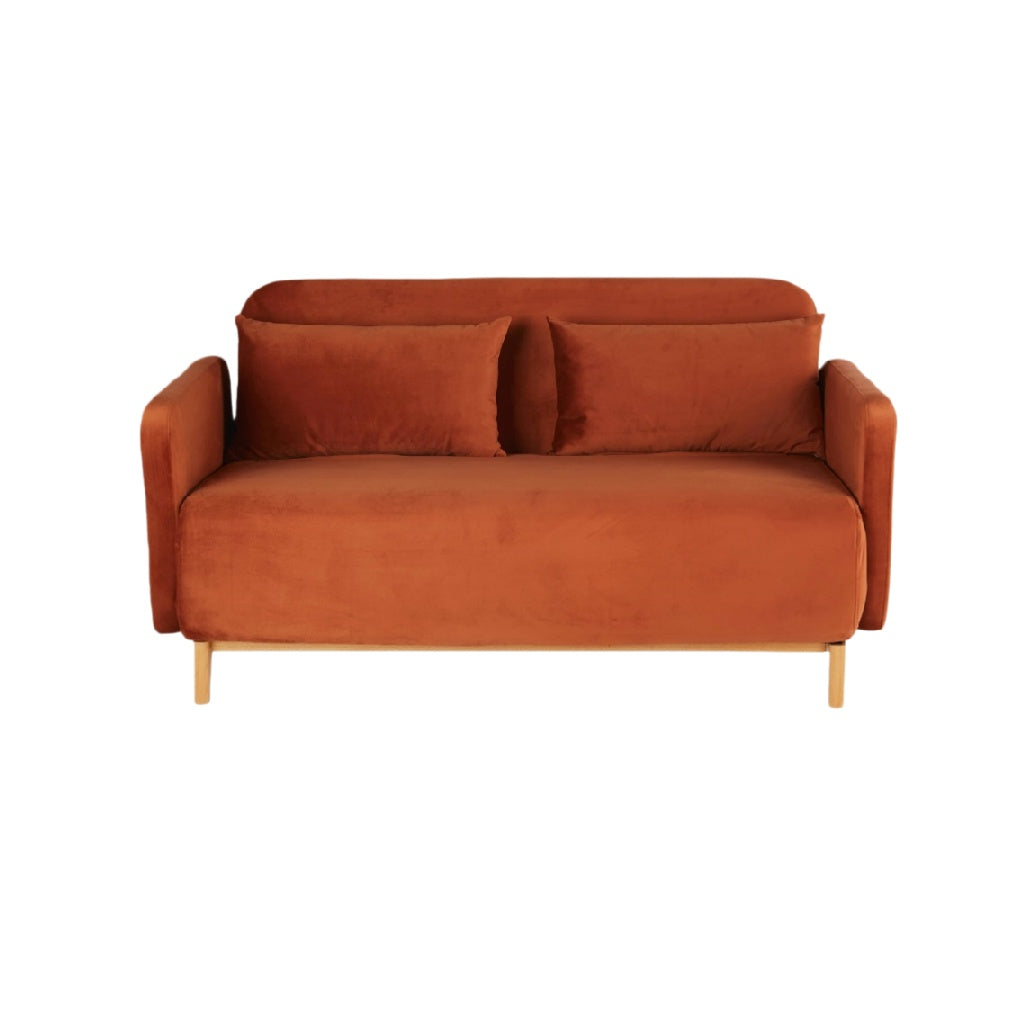 Canapé en velours pour salon - 150 x 80 x 70